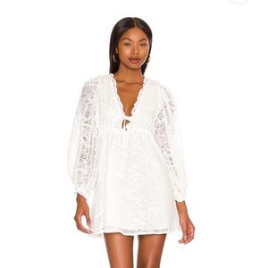 For love and lemons white Madeline mini dress